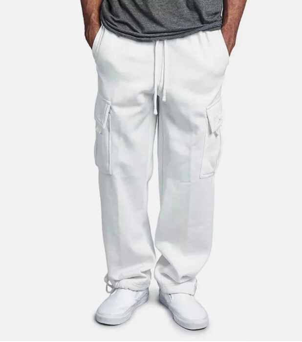 Men's Jogger Overalls G-Style USA Heavy Weight Fleece Cargo Pocket Sweat Pants