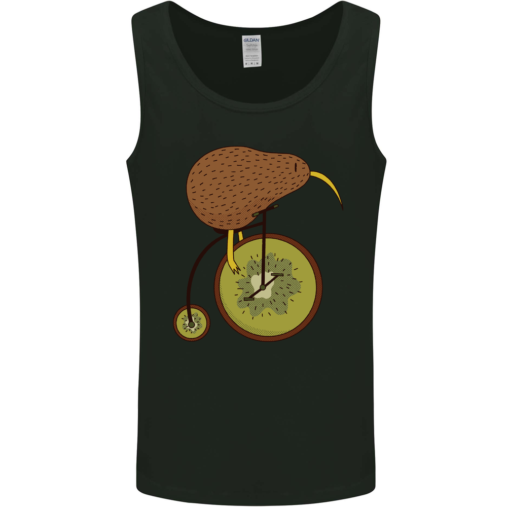 Funny Cycling Kiwi Bicycle Bike Mens Vest Tank Top