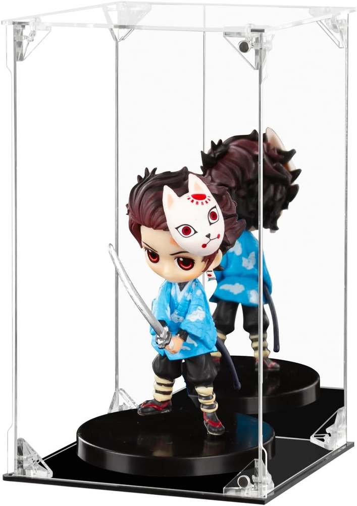 Acrylic Display Case Clear Action Figure Display Case 6x6x10 inch 15x15x25 cm
