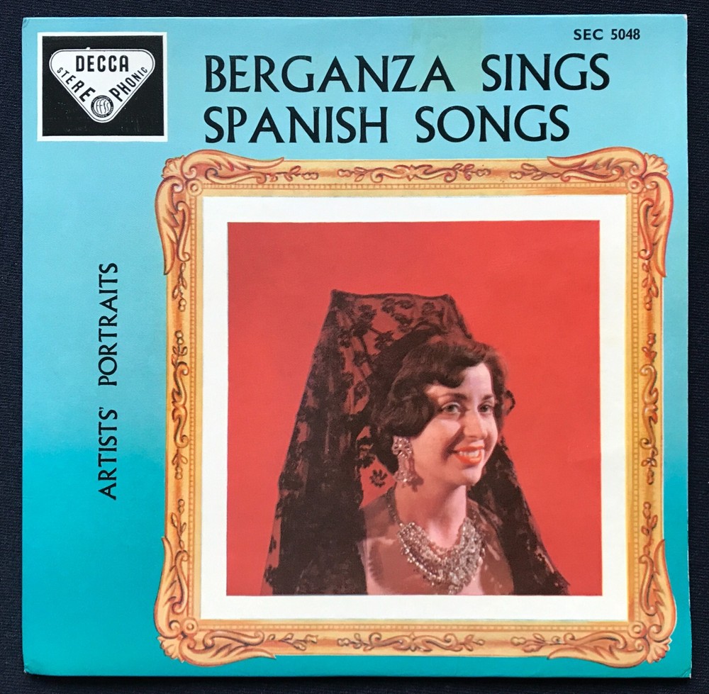 TERESA BERGANZA ‎– Berganza Sings Spanish Songs RARE stereo EP SEC 5048 superb