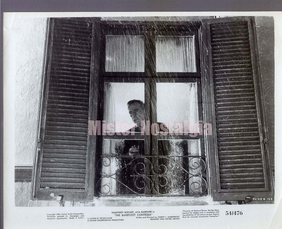 Vintage Photo 1954 HUMPHREY BOGART in The Barefoot Contessa