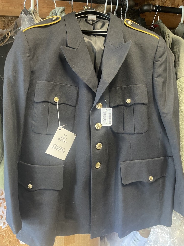 US ARMY MEN'S MILITARY SERVICE DRESS BLUE BLUES ASU UNIFORM COAT JACKET NEW 52RC