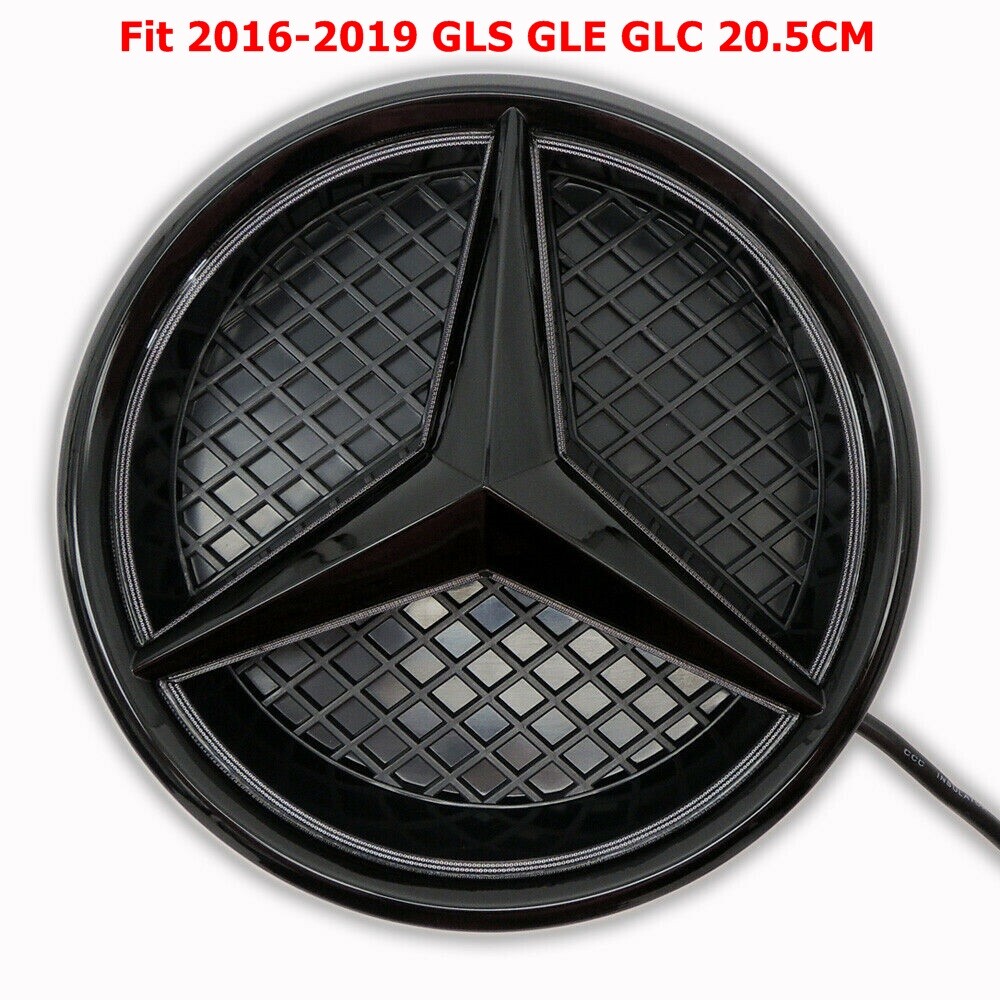 Front Grille LED Light Star Emblem Illuminated Badge For GLC GLE GLS 2016-2019