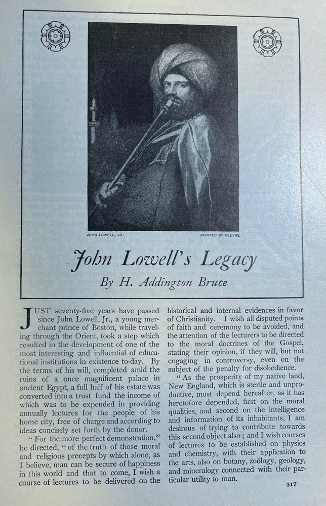 1911 John Lowell, Jr. illustrated