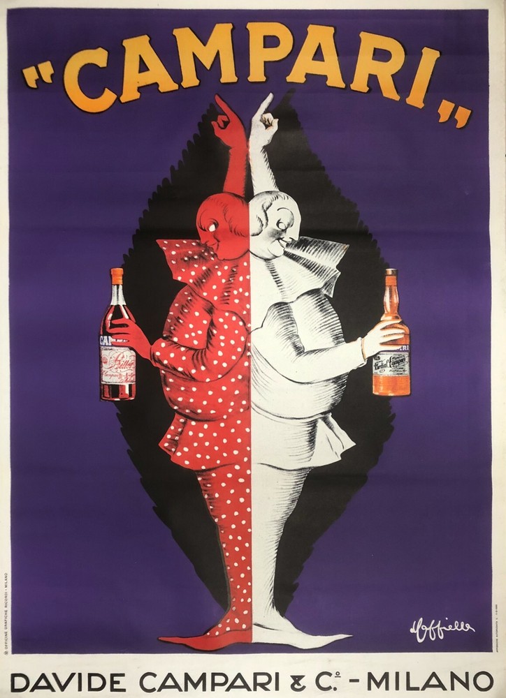 Leonetto Cappiello, 1950 - CAMPARI - Original Vintage Poster 55.12 X 39.37