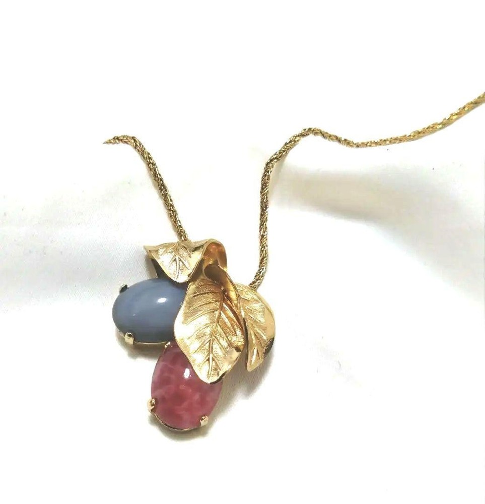 Vintage 80s Christian Dior Colored Stone Fantasy Necklace
