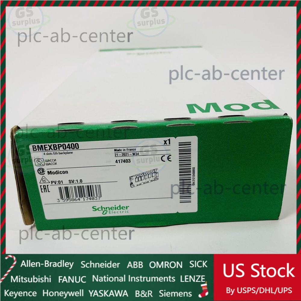 New SCHNEIDER BMEXBP0400 Ethernet Backplane 4-Slot, 417403 Modicon