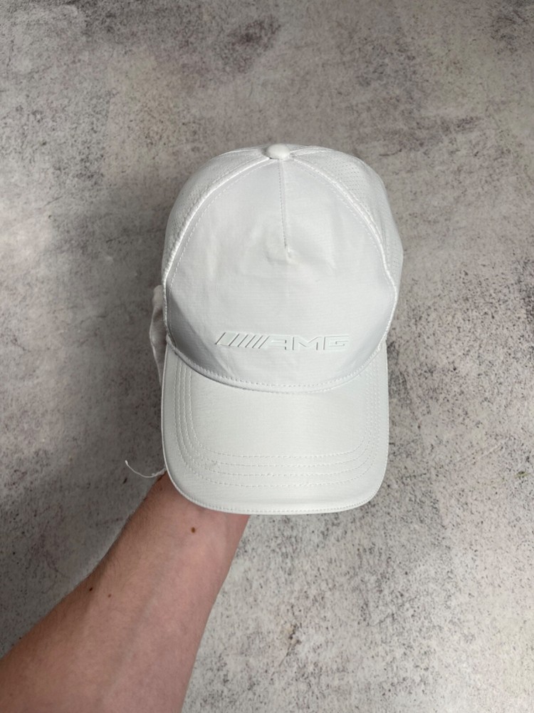 Mercedes-Benz AMG White Racing Cap Adjustable F1 Snapback