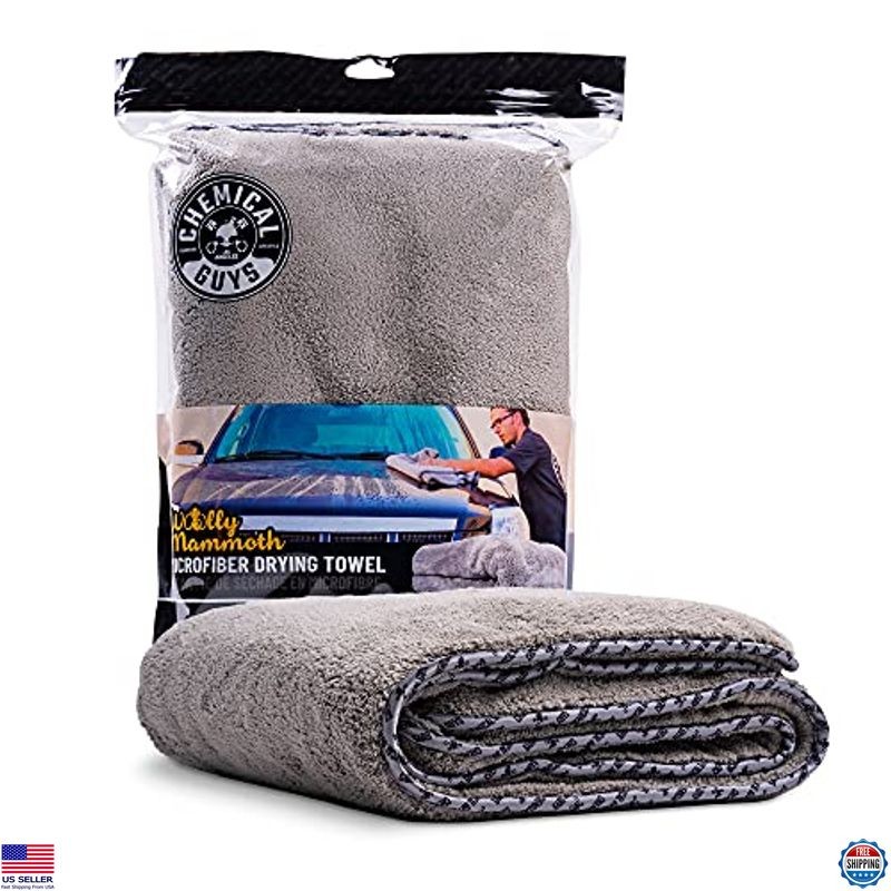Super Absorbent Large Gray 35x25 Microfiber Car Towels Soft Plush