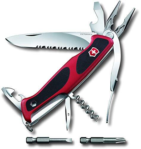 Victorinox Ranger Grip 174 Swiss Army Knife Red Black Multi-Tool