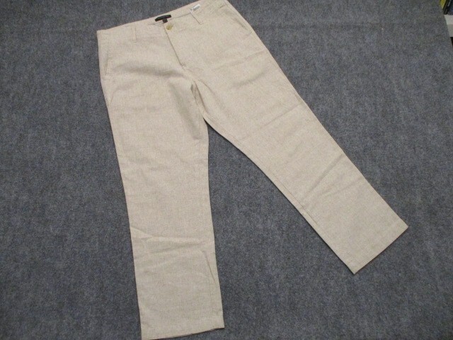 Banana Republic Pants Men's 35x30 Beige Linen Blend Khaki Trouser Casual Chino
