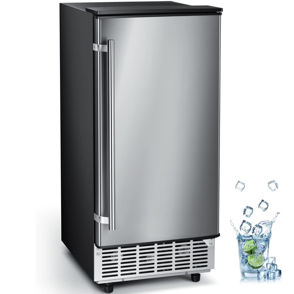Built-in Commercial Lab Ice Maker 15 mins Bar Restaurant Machine Home 80 Lbs/24H