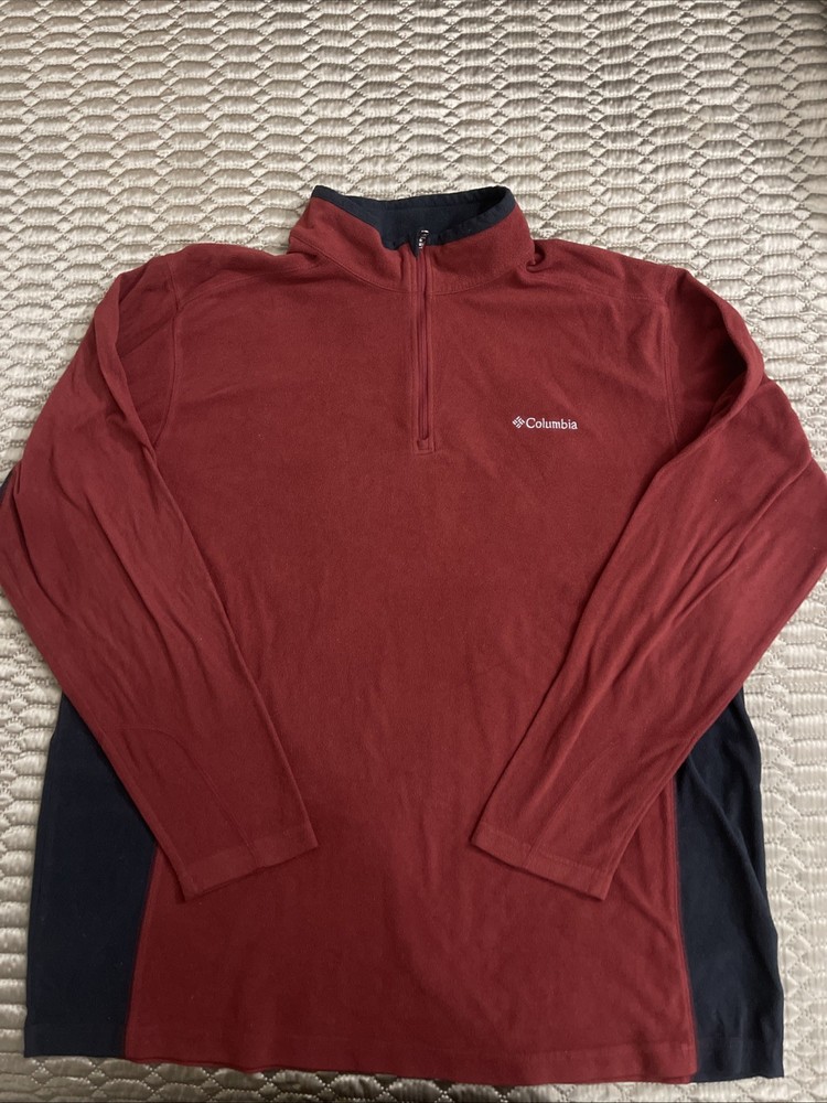 Columbia Men's fleece Pullover Quarter Zip.  XXL.  Excellent Condition