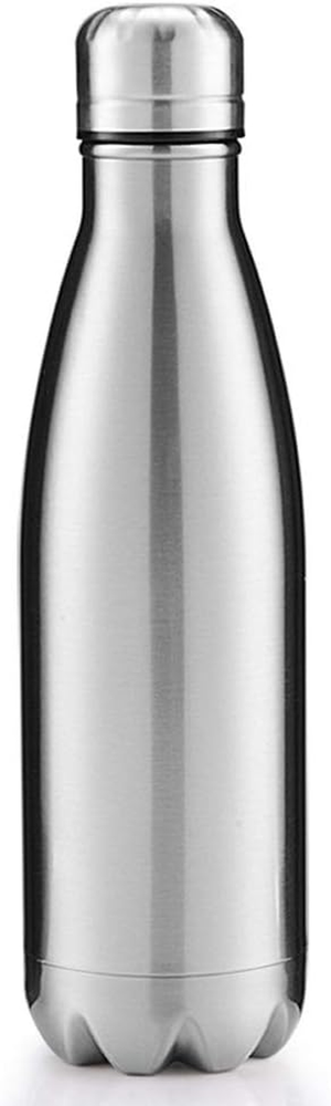 Double Wall 18/8 Stainless Steel Vacuum Cola Shape Bottle, Narrow Mouth Thermos