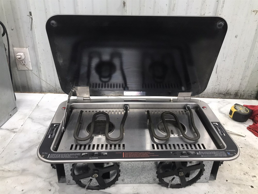 94 Four Winns 278 Vista Boat Kenyon alcohol and electric dual burner stove range