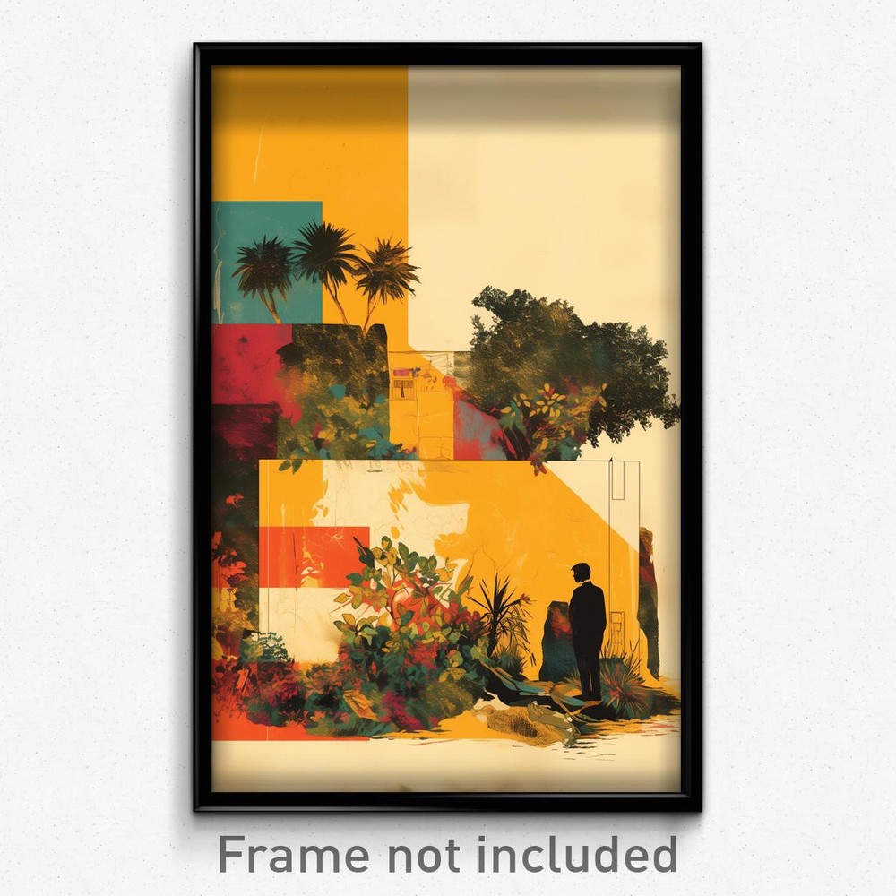 Retro Spanish Psychedelic Film Poster - Lonely Town Art Print