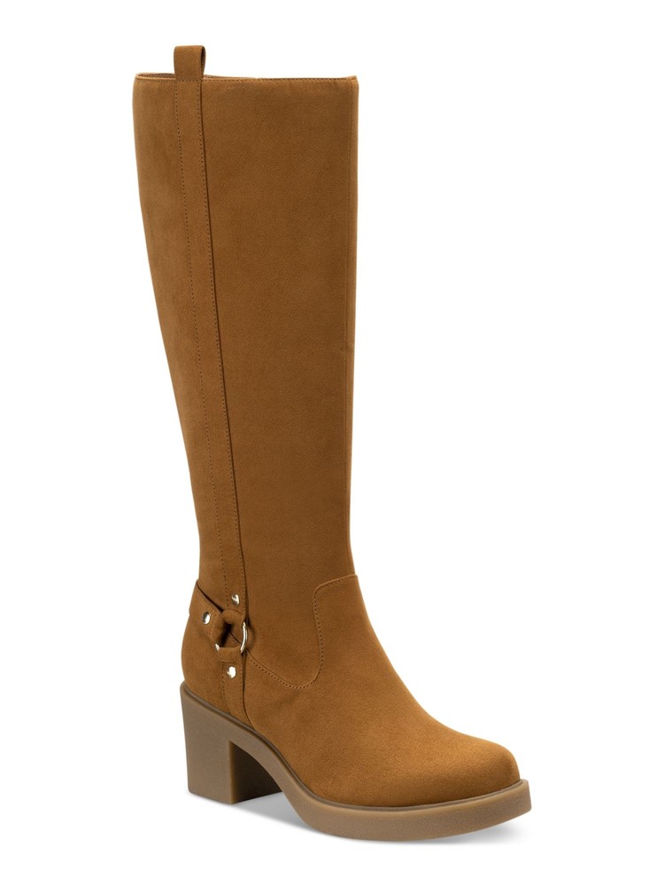 STYLE & COMPANY Womens Brown Harness Strap Brettaa Riding Boot 7 M