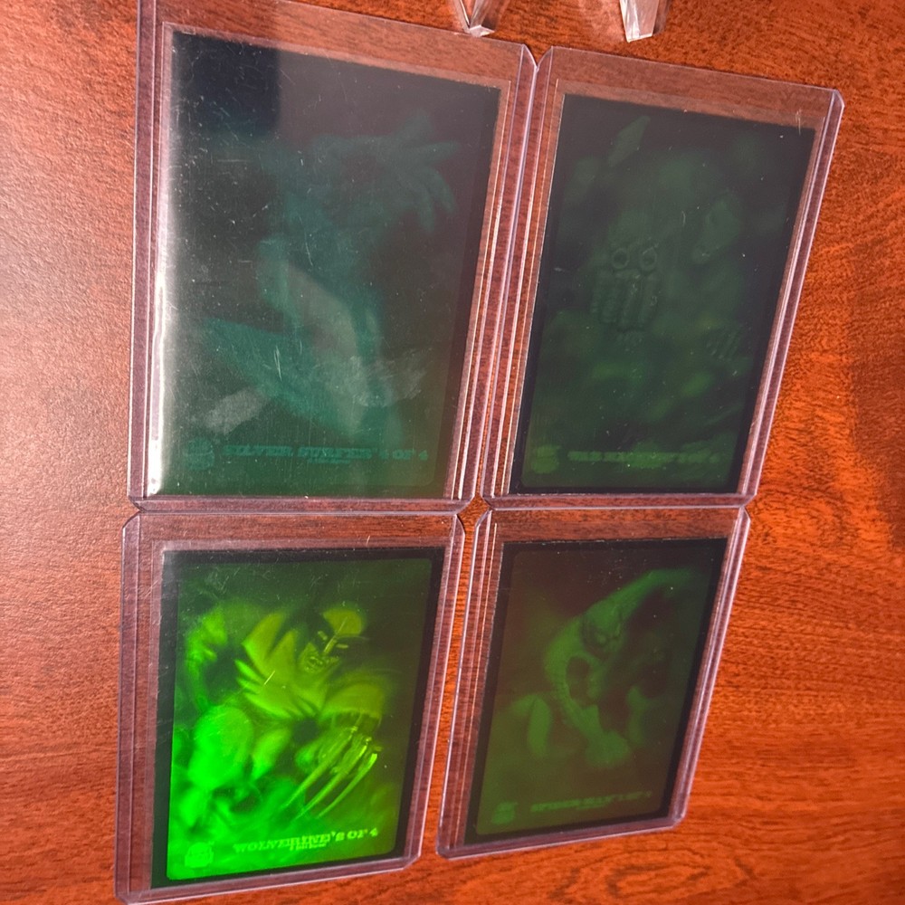 1994 Fleer Ultra Spider-Man 4 Card Hologram Chase Insert Complete Set