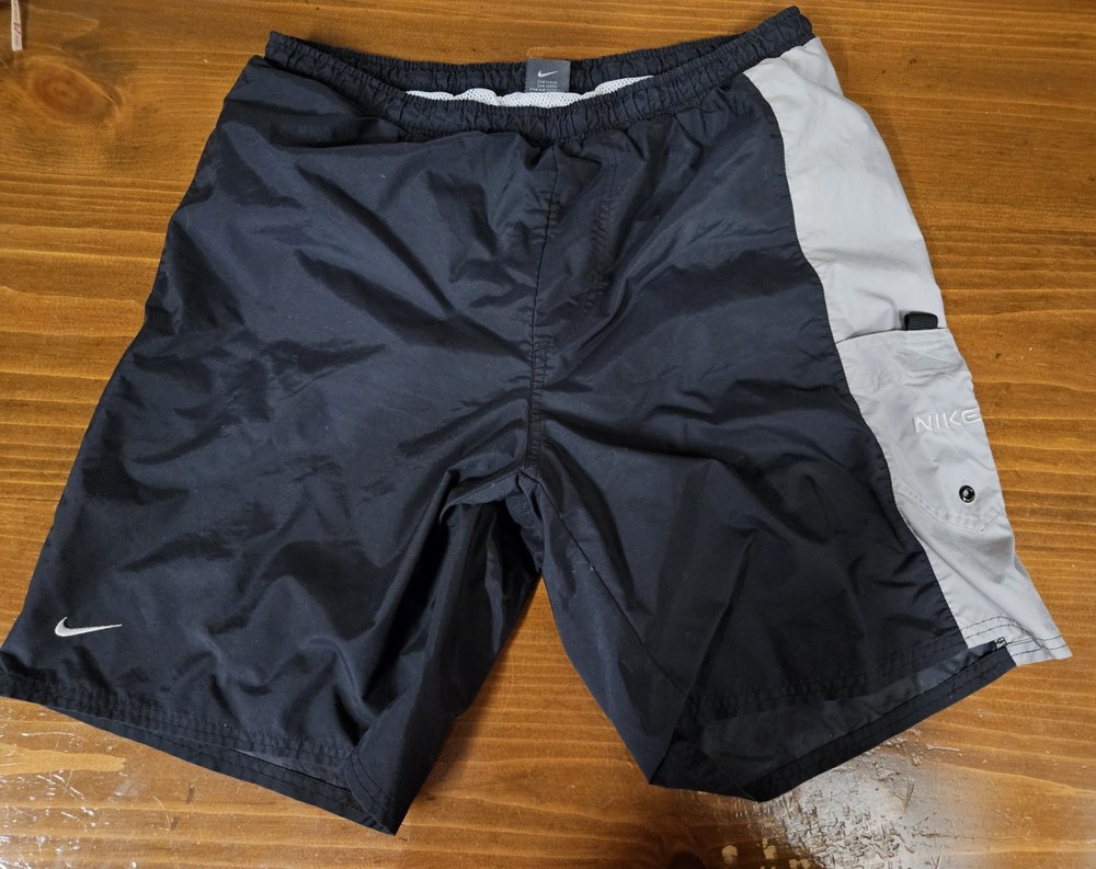 Nike Vintage Y2K Swim Shorts - men's medium *Rare Find!* silver tag