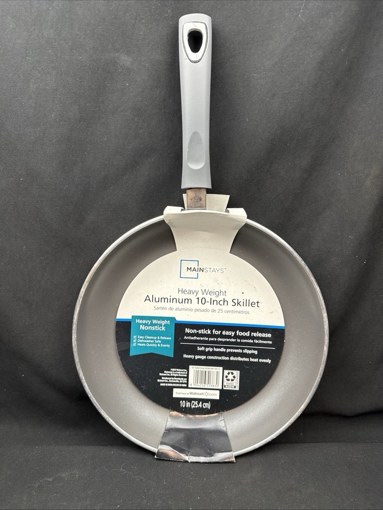 Mainstays 10-Inch Heavyweight Nonstick Aluminum Frypan Skillet New