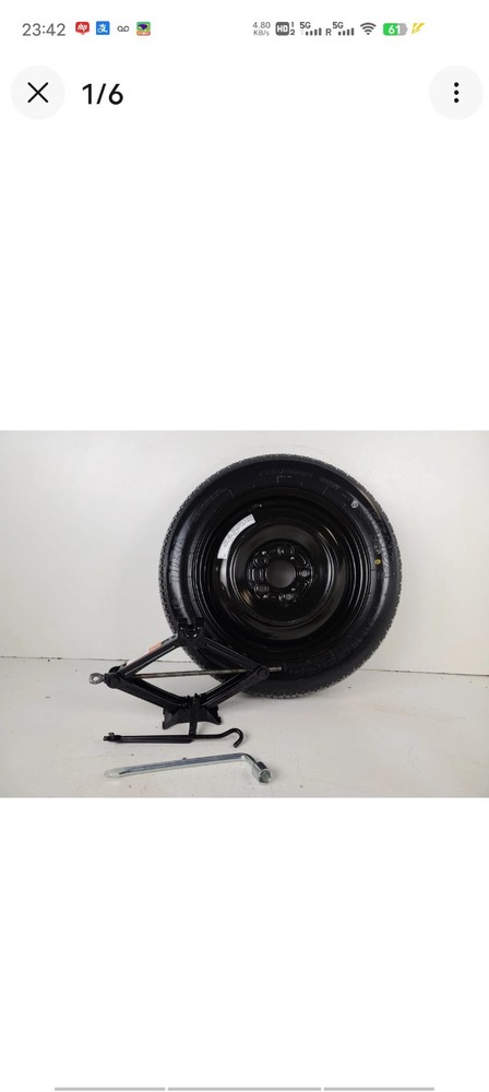 Spare Tire W/Jack Kit Fits 2010-2015 Honda Civic Spare Tire OEM Genuine Donut.