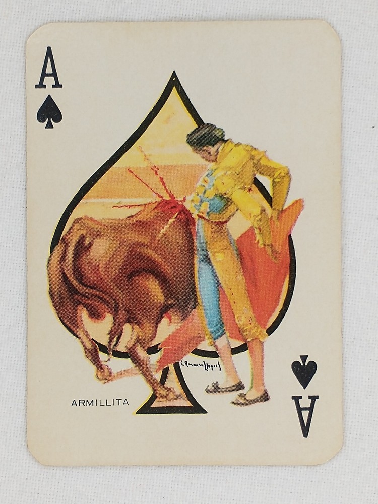 Vintage Poker Taurino Bull Fight Playing Cards Mexico Estilo Americano Complete