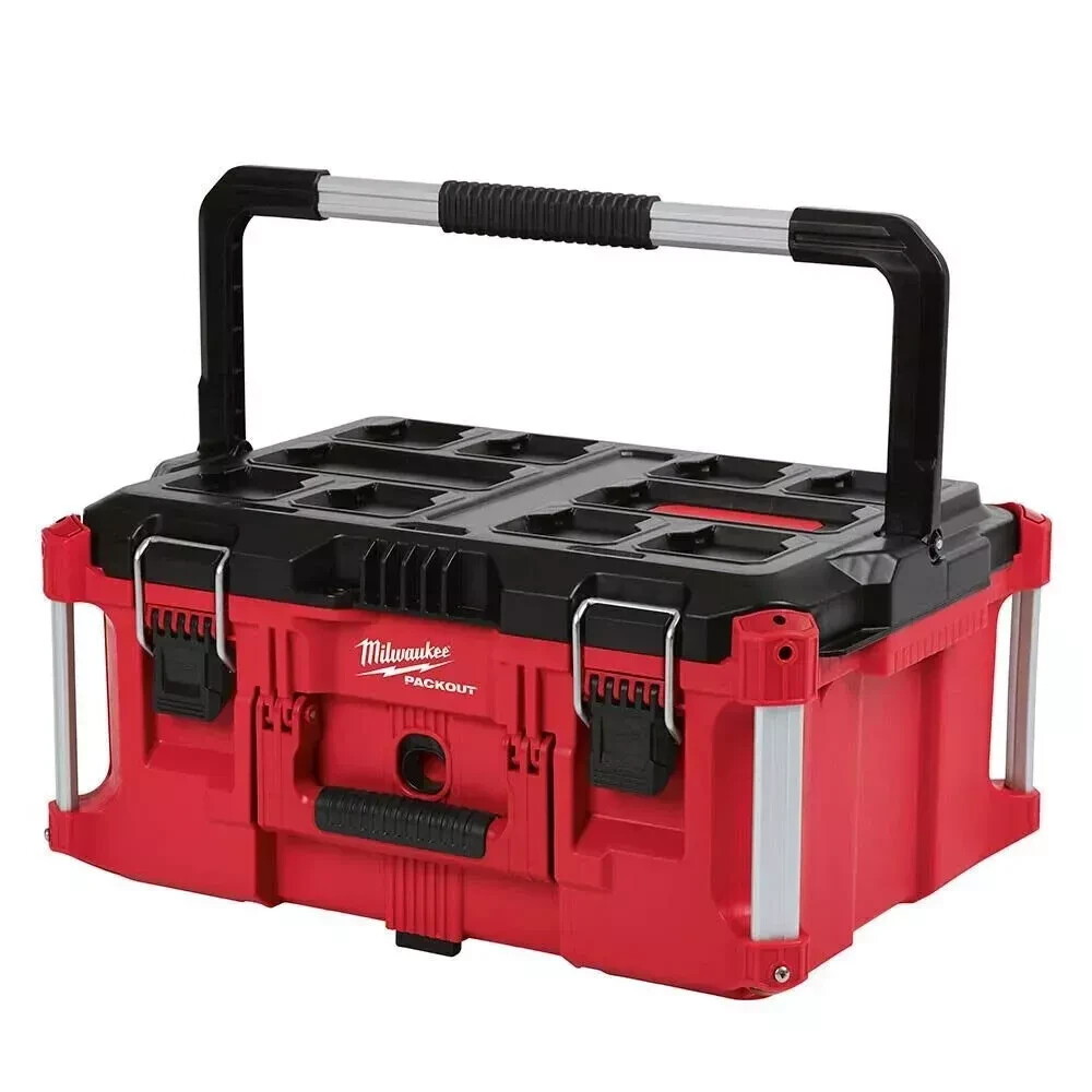 Milwaukee Packout Large Tool Box 100LB Capacity Durable Polymer Storage 48-22-8425
