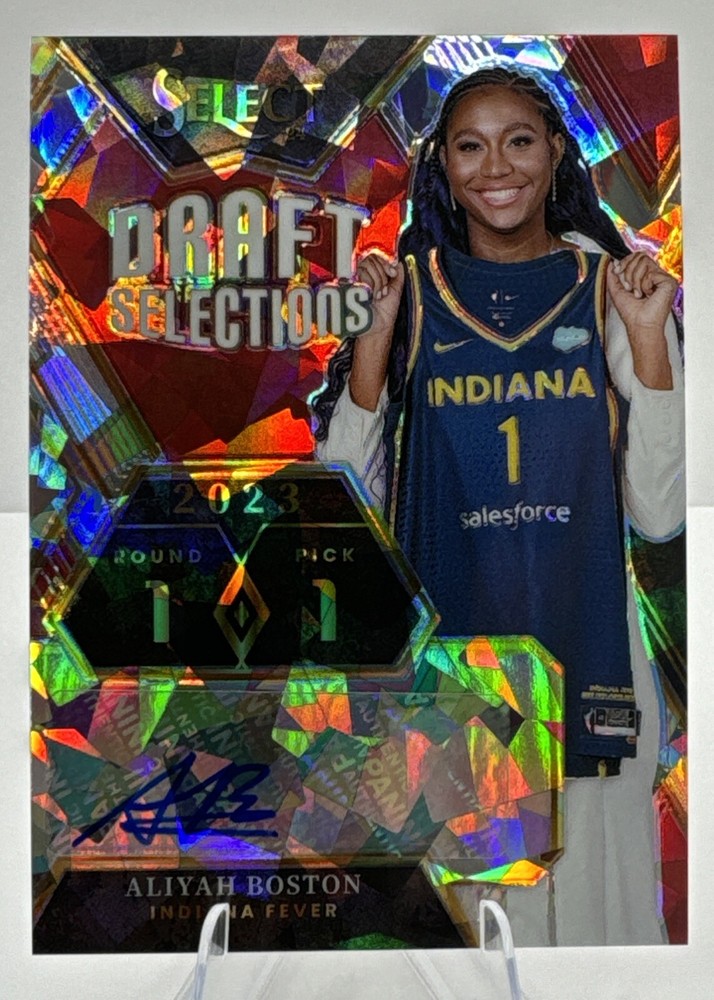 2024 Panini Select WNBA Aliyah Boston Auto Cracked Ice Draft Selections Fever