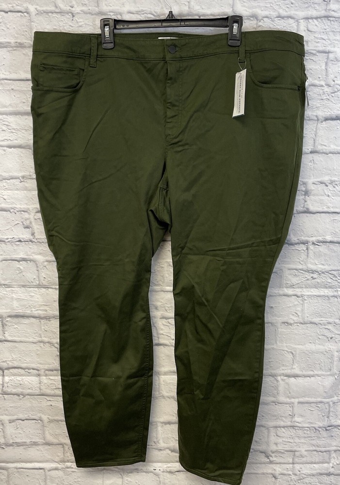 NEW Old Navy rockstar jeans women PLUS 26 Super Skinny High waist green military
