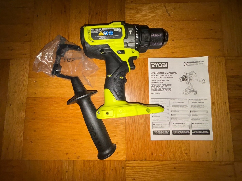 Ryobi ONE+ HP 18V Brushless Cordless 1/2 in. Hammer Drill PBLHM101B (Tool Only)