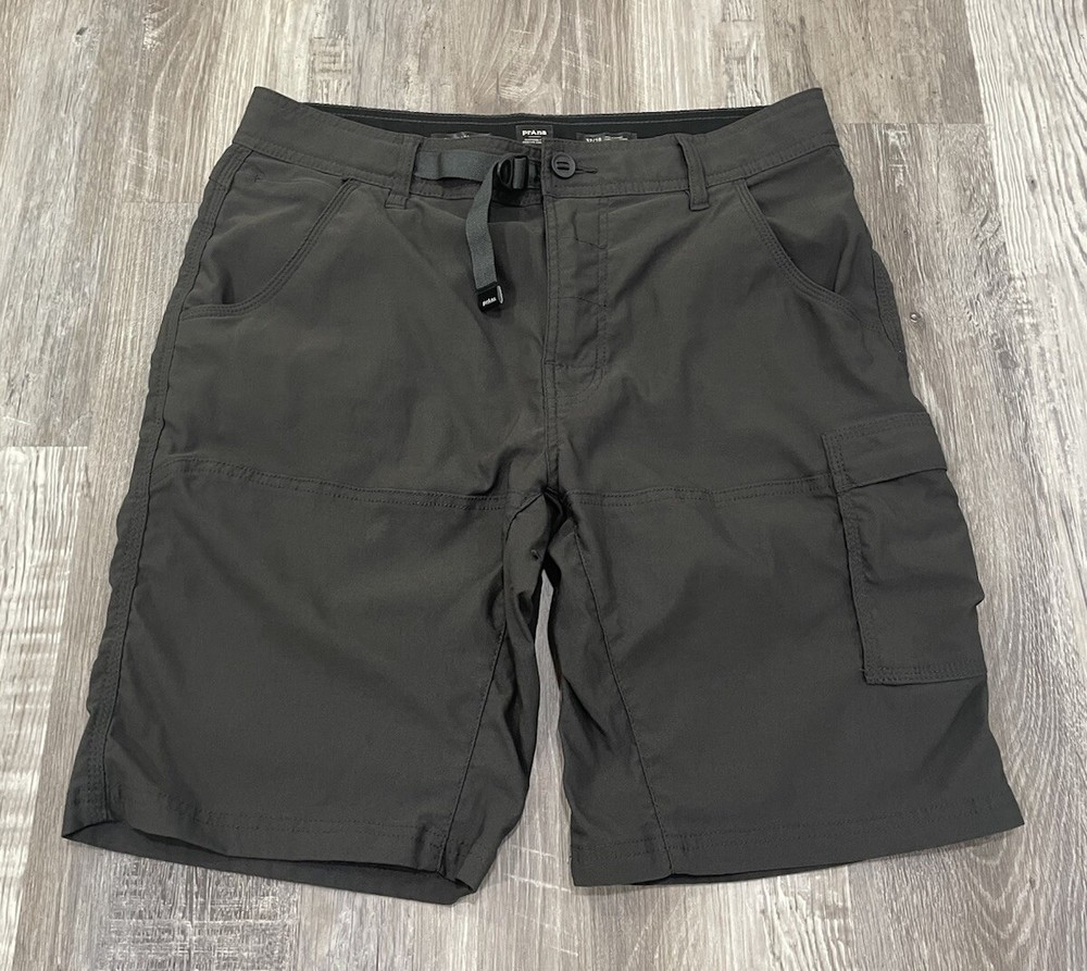 Prana  Shorts Men's 32/10 Belted Outdoor Hiking Cargo Adult