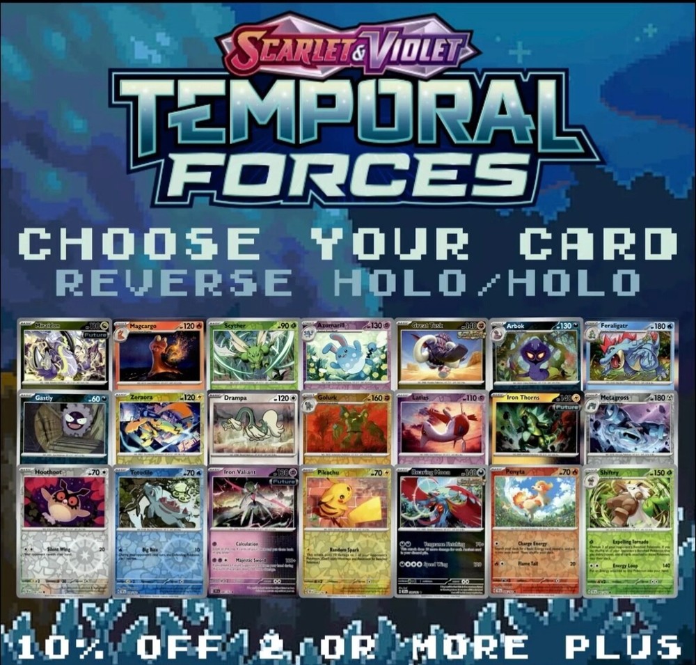 Pokemon TCG Temporal Forces Holo Reverse Holo Cards NM Condition  