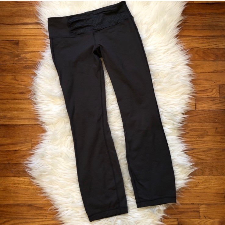 Lululemon Womens Gray Mid Rise Leggings Size 6