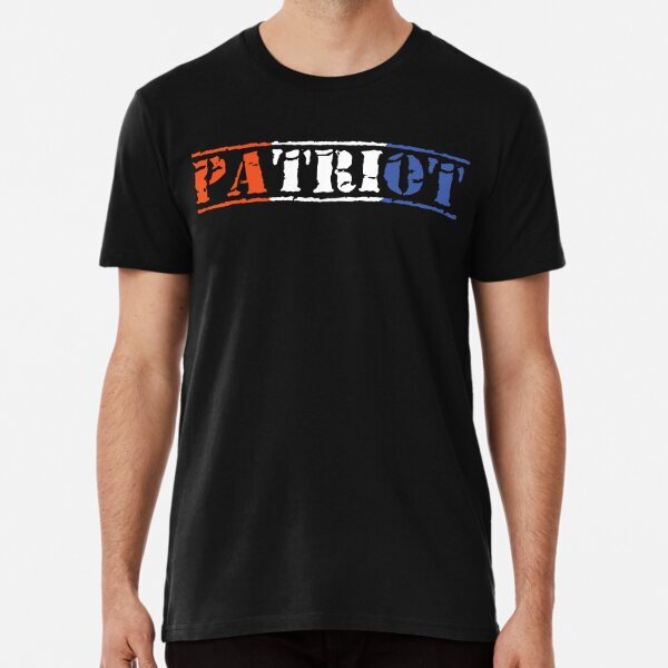 Patriot (Red, White & Blue) Premium Political Support Made in USA T-Shirt S-5XL