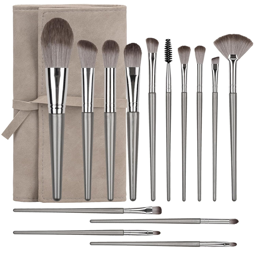 14 Pcs Professional Makeup Brush Set for Eyes Face and Foundation