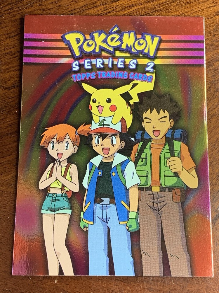2000 Topps Pokemon TV Series 2 Checklist (B) Silver Foil FREE COMBINED SHIP