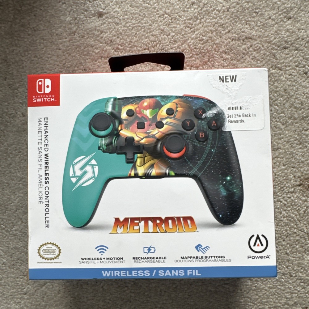 PowerA Enhanced Wireless Controller for Nintendo Switch - Metroid ( WLC001 )