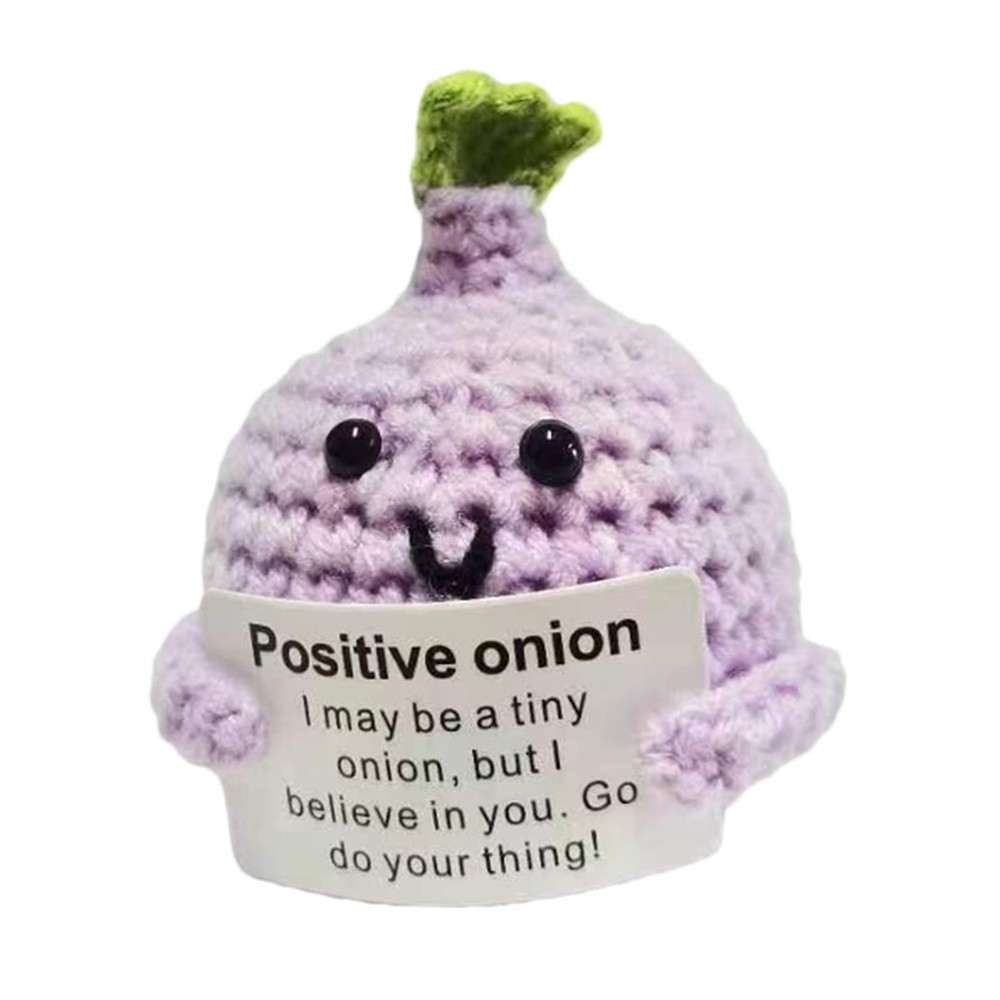 Crochet Positive Vegetables Onion Blueberry Bunny Crochet Decor Toy