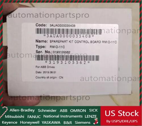 NEW Original ABB RMIO-11C CPU control board By Fedex or FedEx#L US Free TAX