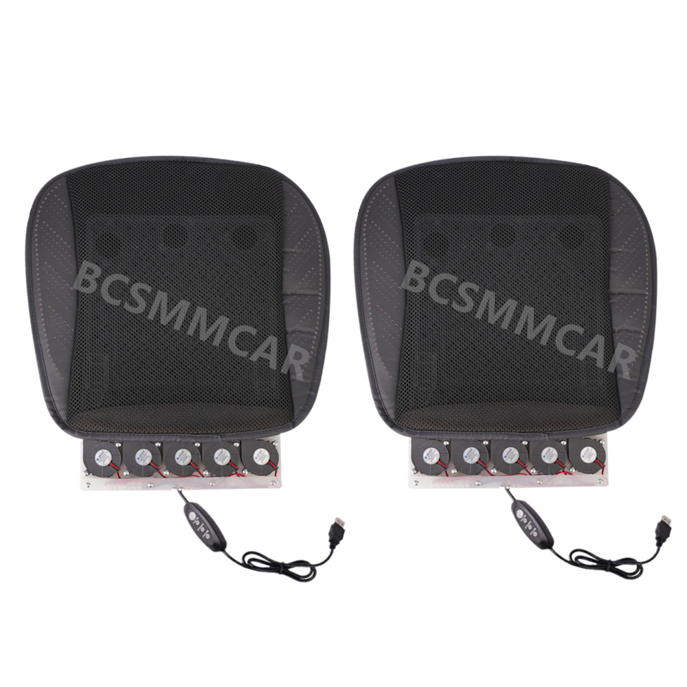 Car Cooling Seat Cushion USB Air Ventilated Chair Pad 3 Gear Adjustable Summer