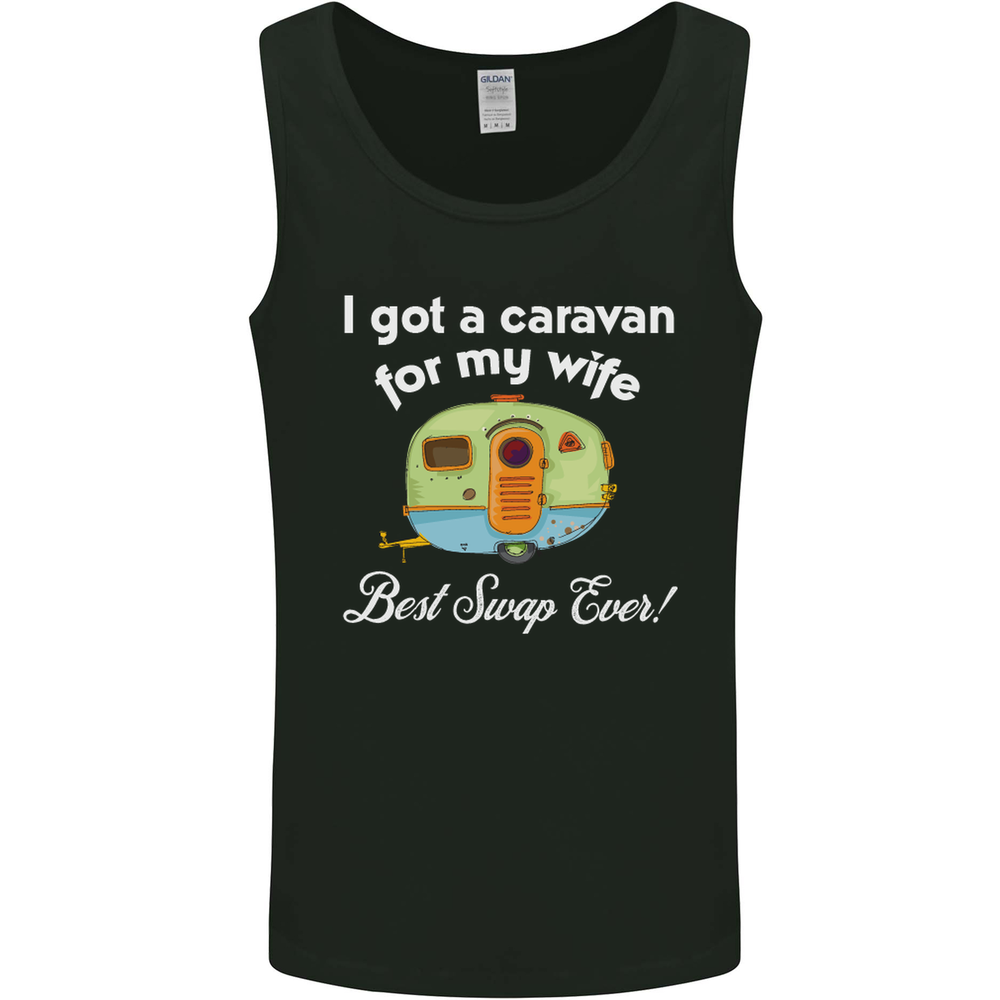 A Caravan for My Wife Caravanning Funny Mens Vest Tank Top