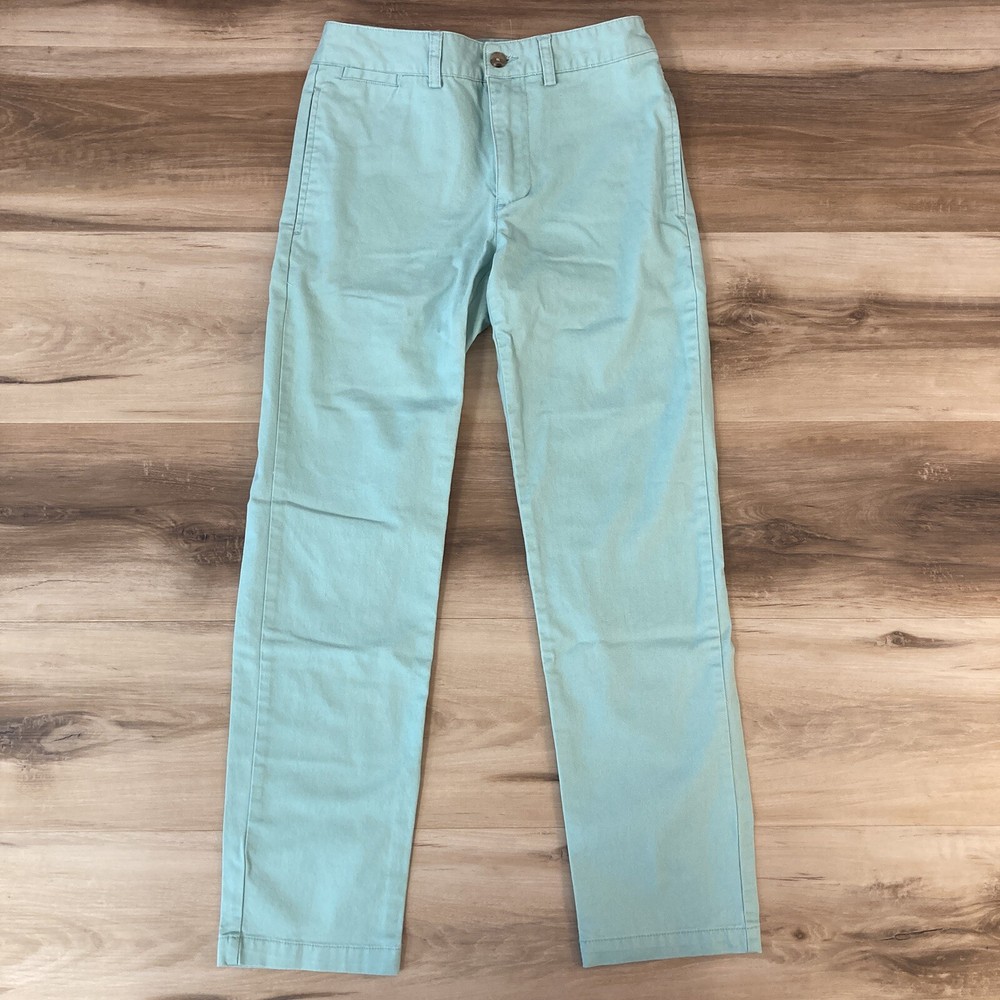 Polo Ralph Lauren Pants Boys Size 10 Chino Mint Green Flat Front Cotton Stretch