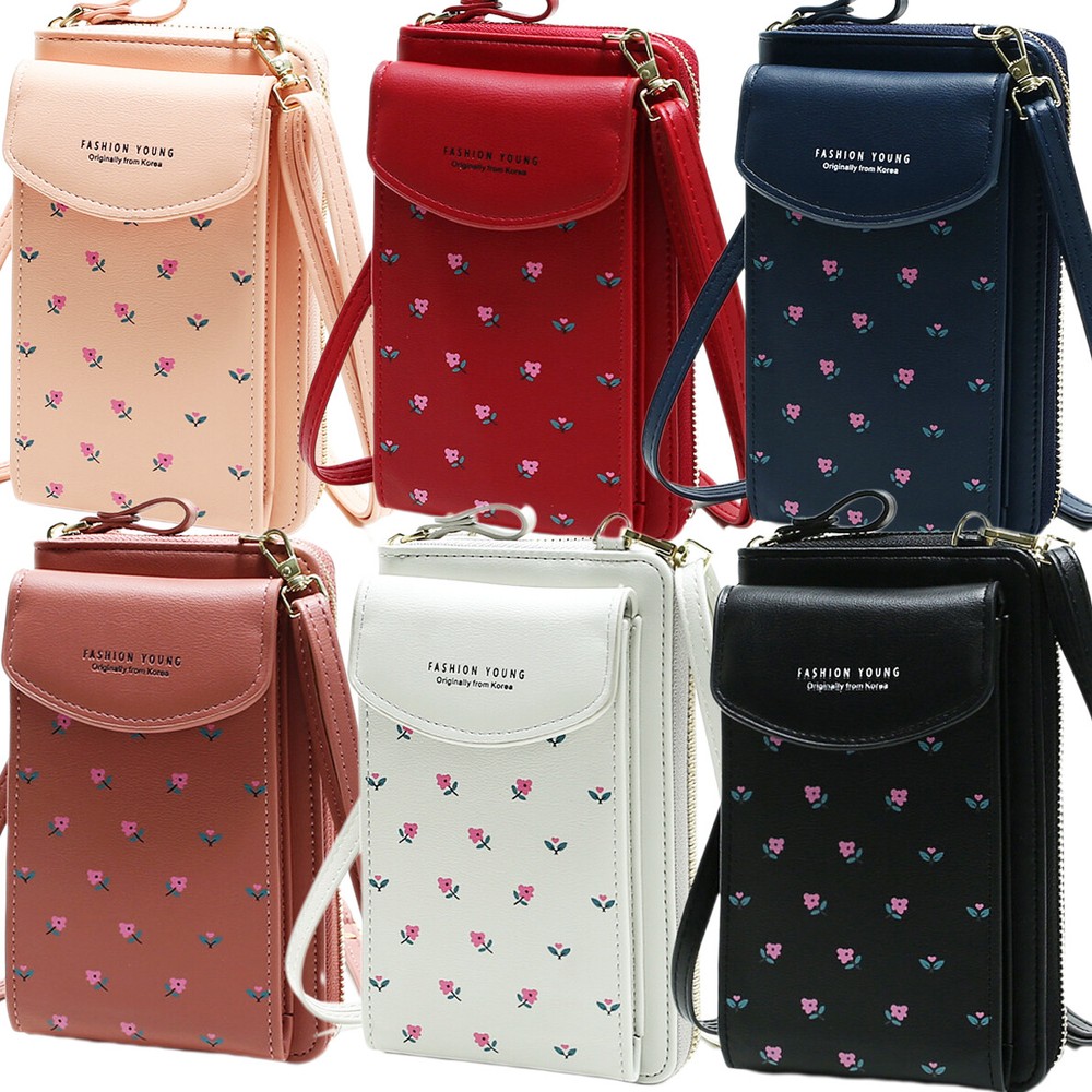 Cute Leather Crossbody Phone Purse for Women Small Wallet Bag  