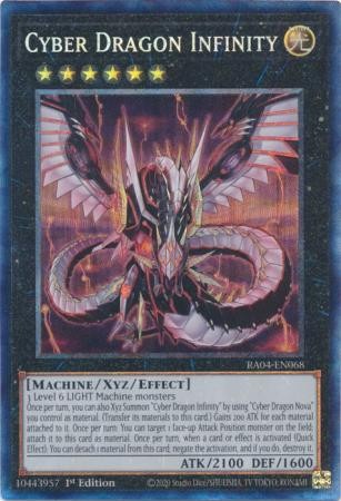 Cyber Dragon Infinity RA04-EN068 1st Edition Collector's Rare Near Mint-image