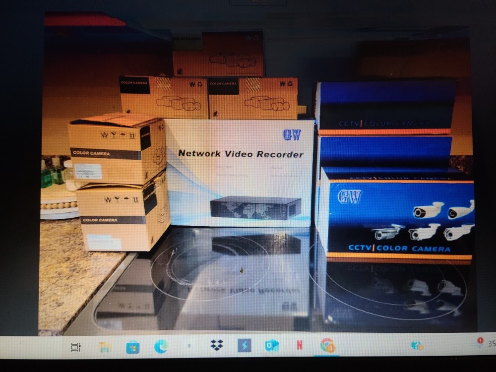 GW Security Camera System with HD Video and Night Vision