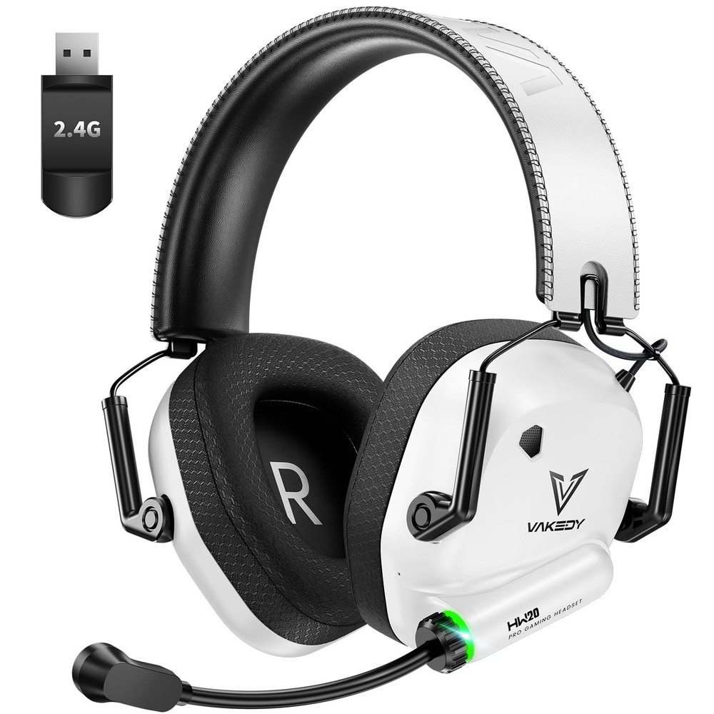 Vakedy HW20 Professional Gaming Headset 2.4GHz USB Gaming Headset & Microphone