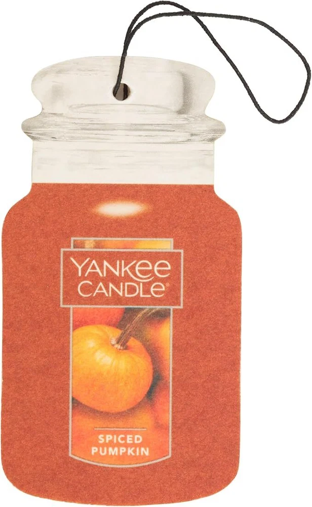 Yankee Candle Car Jar Limited Edition Spiced Pumpkin up to 4 Weeks Fragrance