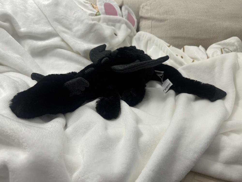 Brand New Authentic Jellycat Onyx Dragon Large - From FAO Schwarz