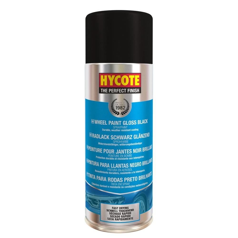 Fast Drying Gloss Black Wheel Spray Paint 13.5 Oz Aerosol