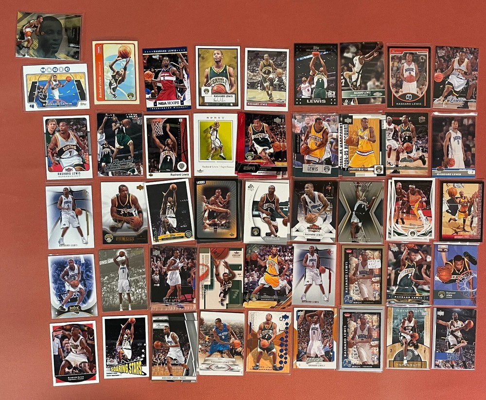 Rashard Lewis Basketball Card Lot (81) 40+ Different Base